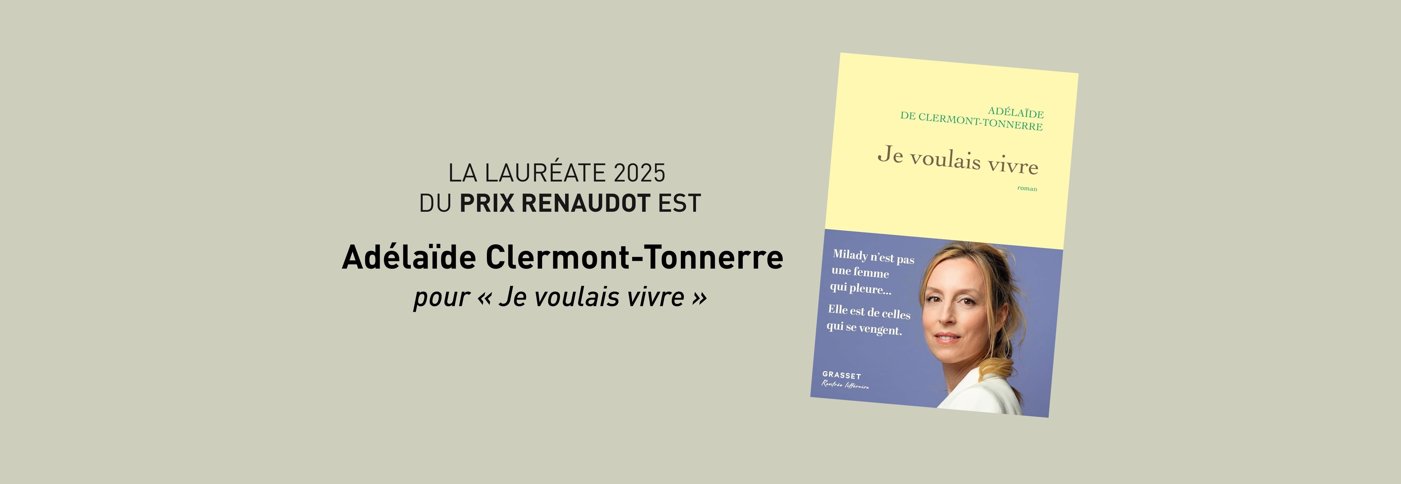 Prix Renaudot 2025 : Adélaïde Clermont-Tonnerre